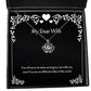 inspirational wife gifts you will never be alone as long as i am with you even motivational crown pendant necklace for wife from husband