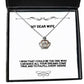 perfect wife i wish that i could be the one who can make all your dreams reusable christmas crown pendant necklace for wife