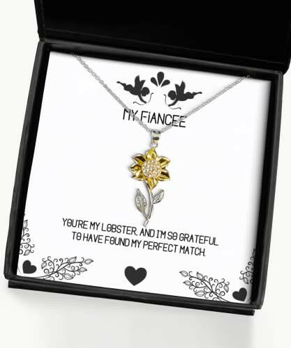 motivational fiancee gifts youre my lobster and im so grateful to have found joke holiday sunflower pendant necklace from funny fiancee gift ideas unique fiancee gifts cool fiancee gifts