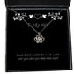 new wife crown pendant necklace i wish that i could be the one to watch over you while you present for wife funny from husband