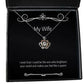 i wish that i could be the one who brightens your world and makes crown pendant necklace wife present from husband unique jewelry for wife