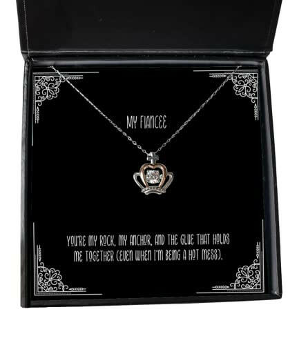 fiancee gifts for youre my rock my anchor and the glue that holds me cheap fiancee crown pendant necklace jewelry from engagement gifts wedding gifts gifts for couples personalized