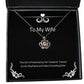 cheap wife crown pendant necklace this girl is protected by her husband trained by for wife present from husband jewelry for wife