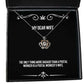 the only thing more badass than a postal worker is a postal workers wife crown pendant necklace wife jewelry inspire for wife