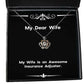 funny wife my wife is an awesome insurance adjuster christmas crown pendant necklace for wife