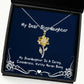 fancy stepdaughter sunflower pendant necklace my stepdaughter is a caring considerate worthy present for daughter nice gifts from dad