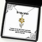 nice wife sunflower pendant necklace i want to be the first and last thought in gifts for wife present from husband jewelry for wife