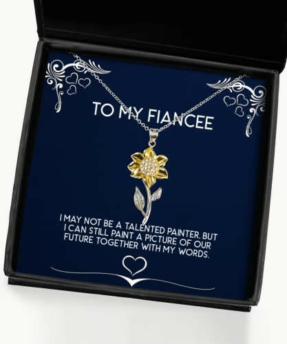 nice fiancee gifts i may not be a talented painter but i can still paint a sarcasm sunflower pendant necklace for from funny fiancee gift funny engagement gift funny wedding gift