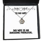 wife for my wife is an awesome paralegal love wife crown pendant necklace jewelry from husband