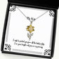 epic wife sunflower pendant necklace i wish to protect you from all the hurts of life i am your best for wife christmas