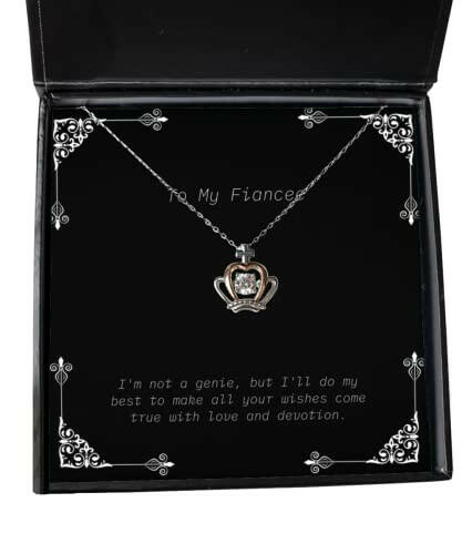 epic fiancee gifts im not a genie but ill do my best to make all your wishes cool birthday crown pendant necklace from birthday crown pendant necklace gift crown pendant necklace gift