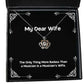 brilliant wife crown pendant necklace the only thing more badass than a musician for wife present from husband jewelry for wife