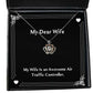 inspirational wife my wife is an awesome air traffic controller nice holiday crown pendant necklace from