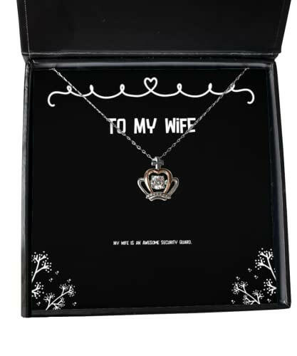 motivational wife gifts my wife is an awesome security guard brilliant crown pendant necklace for from husband funny wife gifts gag gifts for wife humorous gifts for wife unique gifts for wife