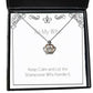 joke wife crown pendant necklace keep calm and let the shampooer wife handle it present for wife fun from husband