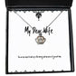 inspire wife you are my reason to wake up in the morning and my source of joy each day new holiday crown pendant necklace from wife