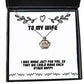 inspire wife i was made just for you so that we could make each other happy love holiday crown pendant necklace for wife