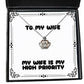 my wife is my high priority crown pendant necklace wife jewelry epic for wife