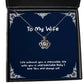 epic wife life without you is impossible life with you is unpredictable baby i epic crown pendant necklace for wife from husband
