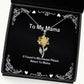 useful mama gifts if found in microwave please return to mama mama sunflower pendant necklace from daughter