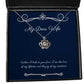 useful wife when i look at your face i see the love of my lifetime and the joy fancy crown pendant necklace for wife from husband