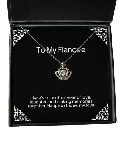 epic fiancee gifts heres to another year of love laughter and making perfect holiday crown pendant necklace gifts for gifts for her gifts for him gifts for kids gifts for teens gifts for