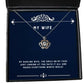 sarcastic wife my darling wife the smile on my face just looking at you says it all and wife crown pendant necklace from husband