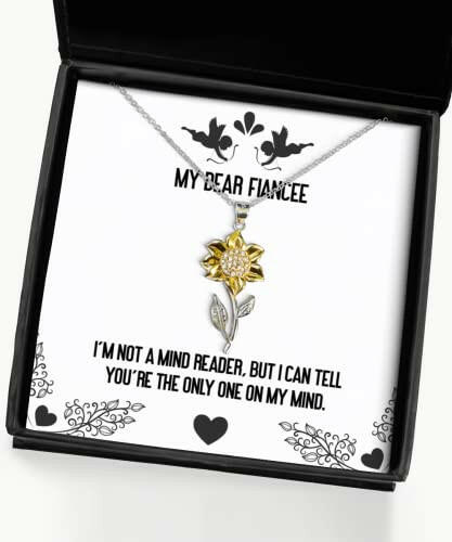 fiancee gifts for im not a mind reader but i can tell youre brilliant fiancee sunflower pendant necklace jewelry from gift ideas for him gift ideas for her gift ideas for kids gift ideas