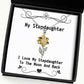 fun stepdaughter gifts i love my stepdaughter to the moon and back christmas sunflower pendant necklace for stepdaughter