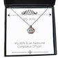 my wife is an awesome compliance officer crown pendant necklace wife present from husband inappropriate jewelry for