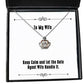 reusable wife keep calm and let the gate agent wife handle it valentines day crown pendant necklace for wife