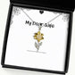 love wife sunflower pendant necklace i wish that every time you look at me you see an amazing guy who love for wife holiday