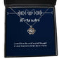 new wife i want to be the first and last thought in your head every single day of cute crown pendant necklace for wife from husband