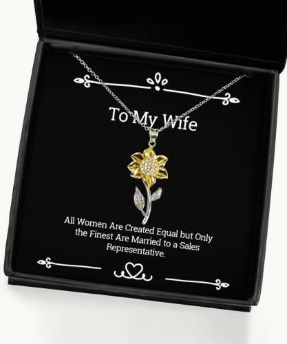 motivational wife gifts all women are created equal but only the finest are holiday sunflower pendant necklace for wife jewelry