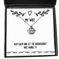 keep calm and let the archeologist wife handle it crown pendant necklace wife present from husband funny jewelry for wife