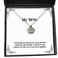 reusable wife i wish that you were part of my favorite memories and dreams i will love you wife crown pendant necklace from husband