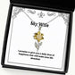 i promise to give you a daily dose of happiness that will make your life sunflower pendant necklace wife jewelry love for wife