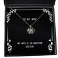 sarcastic wife crown pendant necklace my wife is an awesome doctor present for love gifts from husband