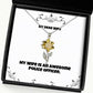 love wife sunflower pendant necklace my wife is an awesome police officer present for useful from husband