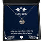 inspirational wife gifts i miss you more than i miss my bed after a long day cool crown pendant necklace for wife from husband