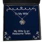 funny wife my wife is an awesome teller reusable crown pendant necklace for from husband