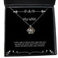 i wish that i could whisper you to sleep each night and say how much crown pendant necklace wife present from husband gag jewelry for wife
