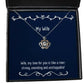 nice wife wife my love for you is like a river strong unending and unstoppable wife crown pendant necklace from husband