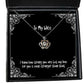 brilliant wife i know how strong you are but my love for you is even stronger funny christmas crown pendant necklace for wife