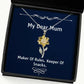 best mum sunflower pendant necklace maker of rules keeper of snacks gifts for mom present from son for mum