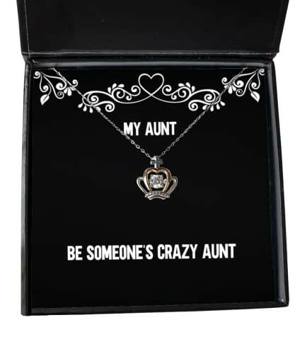 unique aunt gifts be someones crazy aunt mothers day crown pendant necklace for aunt