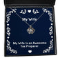 inspire wife crown pendant necklace my wife is an awesome tax preparer sarcastic gifts for valentines day gifts