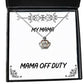 gag mama crown pendant necklace mama off duty best gifts for mother birthday gifts