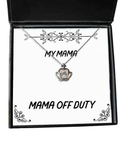 gag mama crown pendant necklace mama off duty best gifts for mother birthday gifts