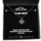 unique wife there is nothing more important to me than you and our love holiday crown pendant necklace for wife